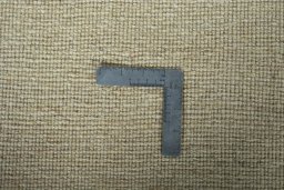 Close-up detail of New Persian Gabbeh rug from Iran / Persia showing Wool weave