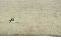 Central medallion detail of New Persian Gabbeh rug from Iran / Persia