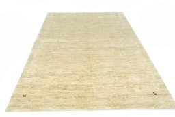 Surface texture of New Persian Gabbeh rug with natural Wool and intricate pattern