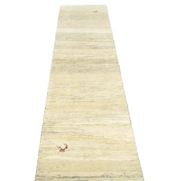 Surface texture of New Persian Gabbeh rug with natural Wool and intricate pattern