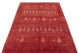 Surface texture of New Persian Gabbeh rug with natural Wool and intricate pattern