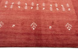 Central medallion detail of New Persian Gabbeh rug from Iran / Persia