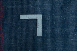 Close-up detail of New Persian Gabbeh rug from Iran / Persia showing Wool weave