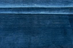 Full view of New Persian Gabbeh rug from Iran / Persia, 240 × 167 cm in Blue tones