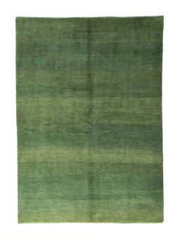 Full view of New Persian Gabbeh rug from Iran / Persia, 240 × 170 cm in Green tones