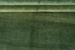 Full view of New Persian Gabbeh rug from Iran / Persia, 240 × 170 cm in Green tones