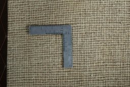 Close-up detail of New Persian Gabbeh rug from Iran / Persia showing Wool weave