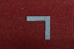 Close-up detail of New Persian Gabbeh rug from Iran / Persia showing Wool weave