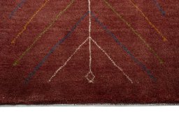 Central medallion detail of New Persian Gabbeh rug from Iran / Persia