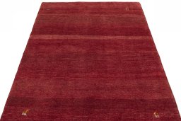 Surface texture of New Persian Gabbeh rug with natural Wool and intricate pattern