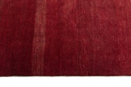 Close-up detail of New Persian Gabbeh rug from Iran / Persia showing Wool weave