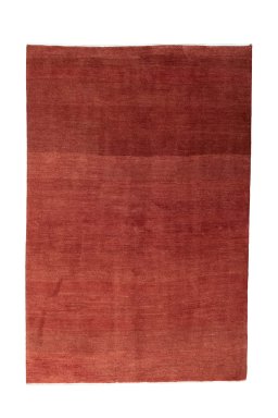 Full view of New Persian Gabbeh rug from Iran / Persia, 240 × 160 cm in Red tones