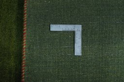 Close-up detail of New Persian Gabbeh rug from Iran / Persia showing Wool weave