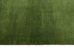 Close-up detail of New Persian Gabbeh rug from Iran / Persia showing Wool weave