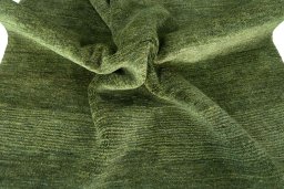 Corner detail of New Persian Gabbeh rug showing border pattern and Wool pile
