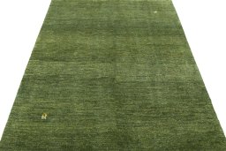 Surface texture of New Persian Gabbeh rug with natural Wool and intricate pattern