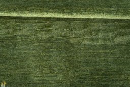 Full view of New Persian Gabbeh rug from Iran / Persia, 203 × 157 cm in Green tones