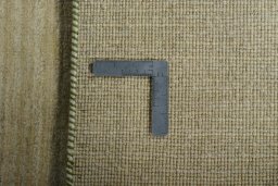 Close-up detail of New Persian Gabbeh rug from Iran / Persia showing Wool weave