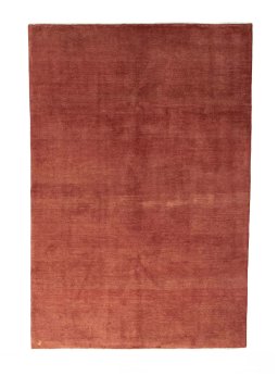Full view of New Persian Gabbeh rug from Iran / Persia, 300 × 202 cm in Red tones