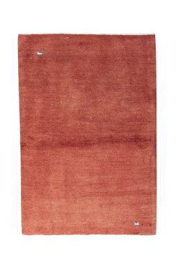 Full view of New Persian Gabbeh rug from Iran / Persia, 156 × 106 cm in Red tones