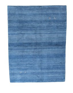 Full view of New Persian Gabbeh rug from Iran / Persia, 205 × 153 cm in Blue tones