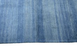 Close-up detail of New Persian Gabbeh rug from Iran / Persia showing Wool weave