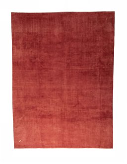 Full view of New Persian Gabbeh rug from Iran / Persia, 407 × 303 cm in Red tones