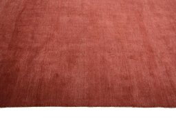 Close-up detail of New Persian Gabbeh rug from Iran / Persia showing Wool weave
