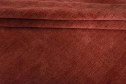 Full view of New Persian Gabbeh rug from Iran / Persia, 342 × 257 cm in Red tones