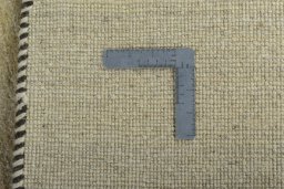 Close-up detail of New Persian Gabbeh rug from Iran / Persia showing Wool weave
