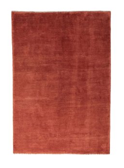 Full view of New Persian Gabbeh rug from Iran / Persia, 250 × 173 cm in Red tones