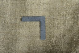 Close-up detail of New Persian Gabbeh rug from Iran / Persia showing Wool weave