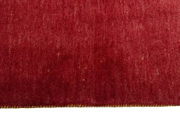 Close-up detail of New Persian Gabbeh rug from Iran / Persia showing Wool weave