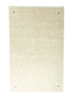 Full view of New Persian Gabbeh rug from Iran / Persia, 300 × 191 cm in Beige tones