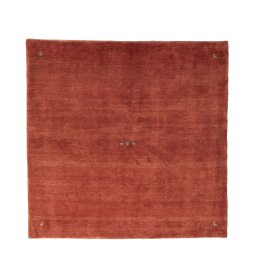 Full view of New Persian Gabbeh rug from Iran / Persia, 198 × 200 cm in Red tones