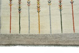 Central medallion detail of New Persian Gabbeh rug from Iran / Persia