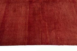 Close-up detail of New Persian Gabbeh rug from Iran / Persia showing Wool weave