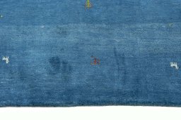 Central medallion detail of New Persian Gabbeh rug from Iran / Persia