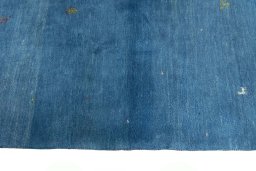 Close-up detail of New Persian Gabbeh rug from Iran / Persia showing Wool weave