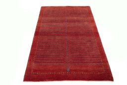 Surface texture of New Persian Gabbeh rug with natural Wool and intricate pattern
