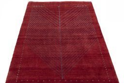 Surface texture of New Persian Gabbeh rug with natural Wool and intricate pattern