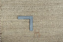 Close-up detail of New Persian Gabbeh rug from Iran / Persia showing Wool weave