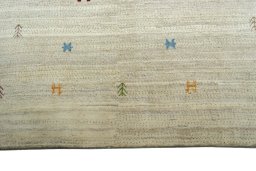 Central medallion detail of New Persian Gabbeh rug from Iran / Persia