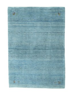Full view of New Persian Gabbeh rug from Iran / Persia, 150 × 105 cm in Blue tones