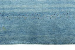 Central medallion detail of New Persian Gabbeh rug from Iran / Persia