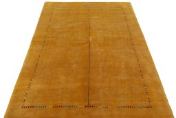 Surface texture of New Persian Gabbeh rug with natural Wool and intricate pattern