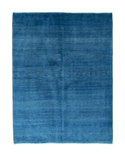 Full view of New Persian Gabbeh rug from Iran / Persia, 208 × 160 cm in Blue tones