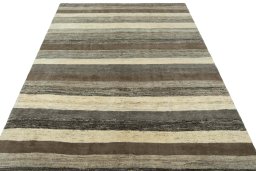 Surface texture of New Persian Gabbeh rug with natural Wool and intricate pattern