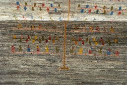 Full view of New Persian Gabbeh rug from Iran / Persia, 165 × 107 cm in Gray tones