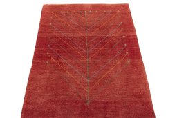 Surface texture of New Persian Gabbeh rug with natural Wool and intricate pattern
